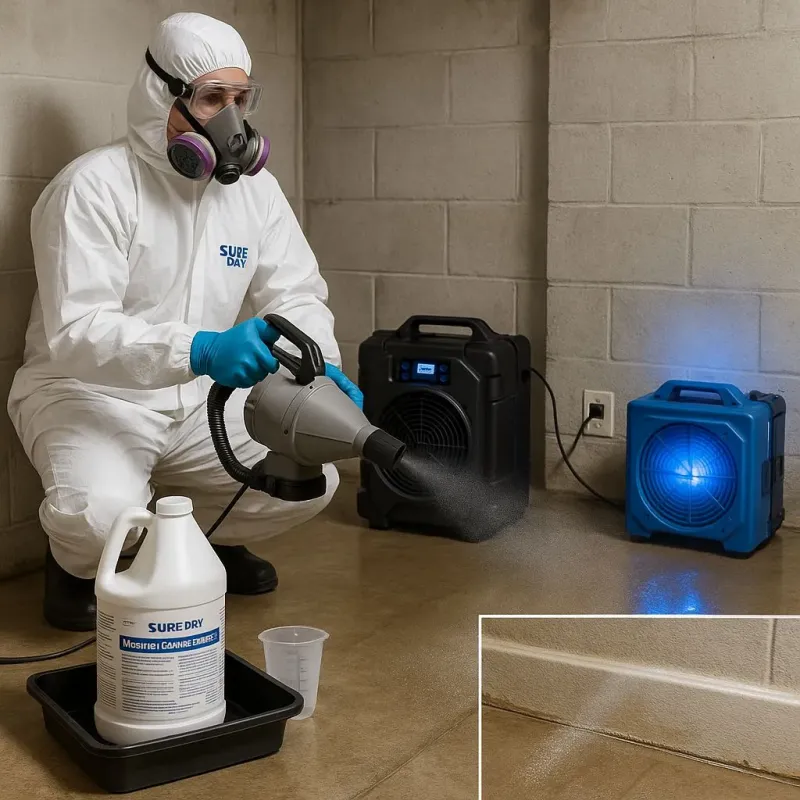 Sanitization and Odor Removal process in Falmouth Foreside, ME